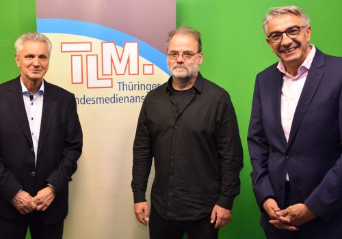 Foto (TLM) v. l.: André Blechschmidt MdL, Steffen Dittes MdL, Jochen Fasco (JPG)