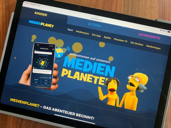 Medienplanet App und Lernmaterialien