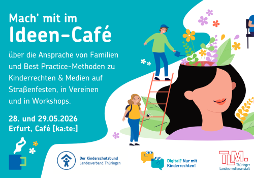 Einladung Ideen Cafe Digital nur mit Kinderrechten und TLM