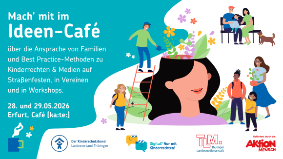 Einladung Ideen Cafe Digital nur mit Kinderrechten und TLM